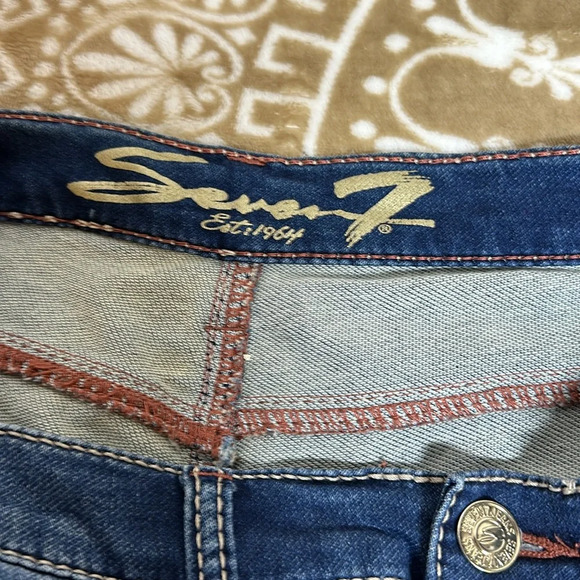 Seven 7 Skinny Fit Jeans Sz 10 - Picture 5 of 10